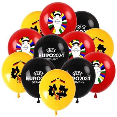 Imagem de Balões de festa UEFA EURO 2024 Alemanha 120 unidades de látex de 12 po