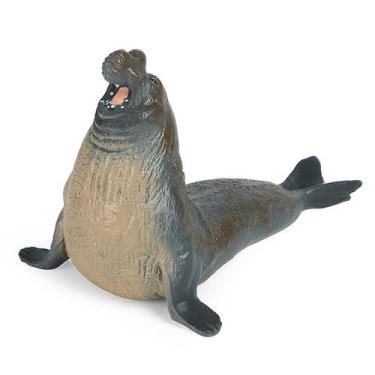 Imagem de Modelo de elefante-foca de brinquedo: animal marinho realista e realis