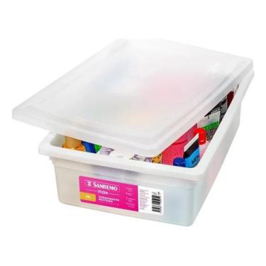 Imagem de Caixa 11 Litros Branca Armazena Açougue Aves Carnes Multiuso - Sanremo