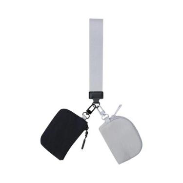 Imagem de Carteira Mini Feminina Com Zíper E Chaveiro 2 Peças, Porta-Moedas Port