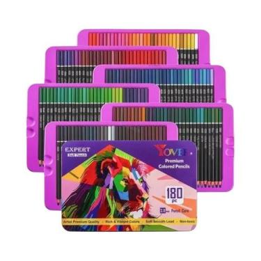 Imagem de Conjunto De Lápis De Cor a Óleo KALOUR Com 180 Cores, Lápis De Desenho