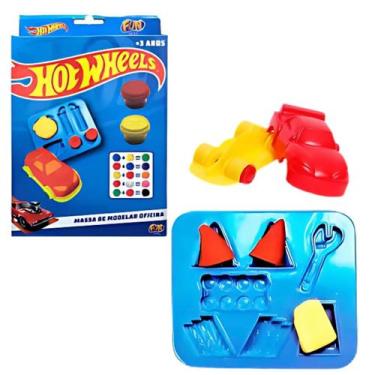 Imagem de Massinha de Modelar Hot Wheels Oficina Massa Fun F01380 - FUNC, 1 unid