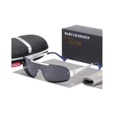 Imagem de Óculos De Sol Esportivos Polarizados Masculinos UV400 Estilo Piloto Co