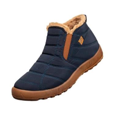 Imagem de Botas De Neve Impermeáveis Para Mulheres plus Size, Quentes, Com Forro