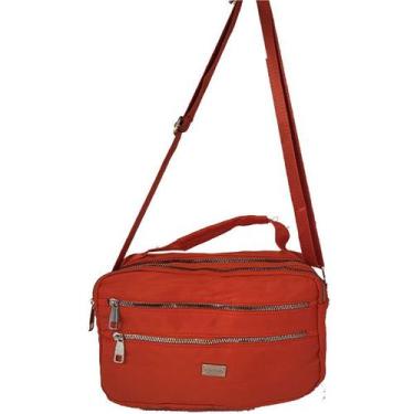 Imagem de Bolsa Feminina Tiracolo Tactel Transversal XLB290 - ELLO, Tomate