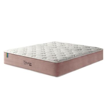 Imagem de Colchão King Molas Ensacadas Charlotte Visco Gel D33 193x203x36 Rosa Zidi