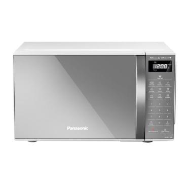 Imagem de Micro-ondas Panasonic NN-ST27LWRUN 21L, Porta Espelhada, Branco/Cinza
