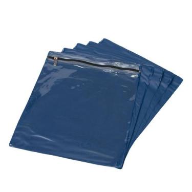 Imagem de Kit 5 Peças Saco Organizador Impermeável com Zíper e Visor Transparent
