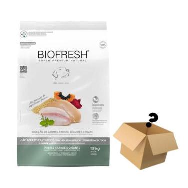 Imagem de Ração Biofresh Cães Adultos Castrados Grandes e Gigantes 15Kg + Surpre