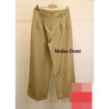 Imagem de Modas Domi Calça Pantalona Feminina Luis Twill Plus Size Bolsos Latera