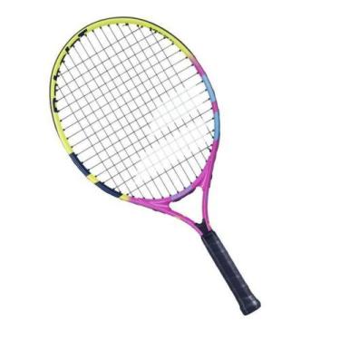 Imagem de Raquete De Tênis Babolat Nadal Jr 21 ul Amarelo E Rosa L0