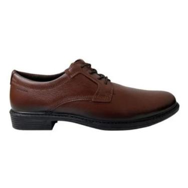 Imagem de Sapato Social Em Couro Pegada Confort Casual Masculino Adulto - Ref 12