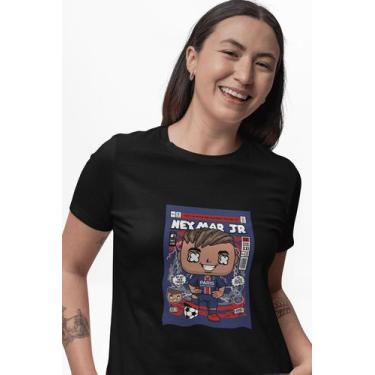 Imagem de Camiseta Poster Pop Style Inspiração NEYMAR Estampa DTF 100% Algodão P