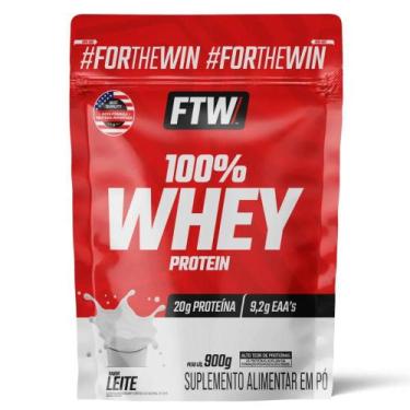 Imagem de Whey Protein 100% Sabor Leite 900g Refil FTW