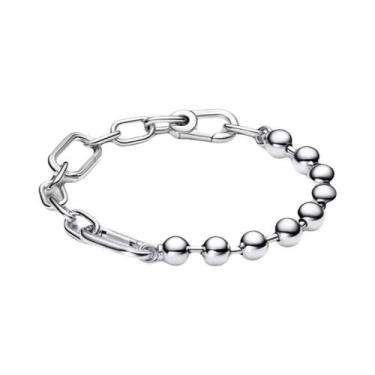 Imagem de Pulseira Feminina De Prata Esterlina 925 Com Pingente De Coração E Fle