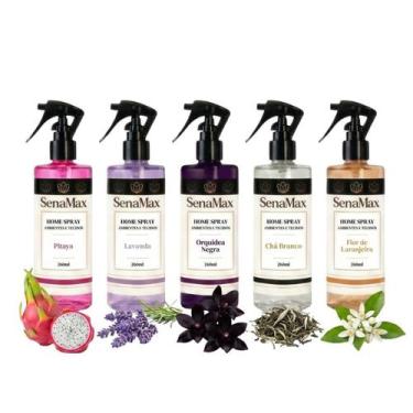 Imagem de Kit 25 Spray para Ambientes e Tecidos 260ml Aromas Variados - SenaMax