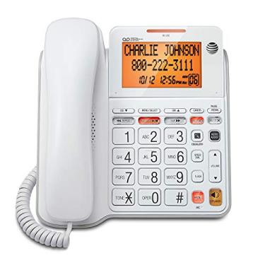 Imagem de AT & T CL4940 com fio padrão Telefone com sistema de atendimento e retroiluminado Display, Branco