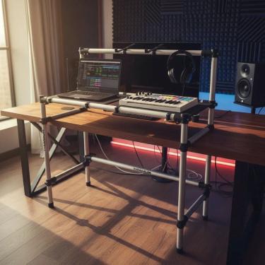 Imagem de Rack Control Titanium Profissional Para Studio Dj E Produção Prata