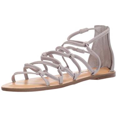 Imagem de Lucky Brand Sandália rasteira feminina Anisha, Chinchila, 6.5