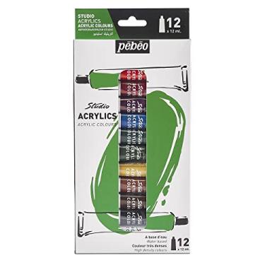 Imagem de Estojo Tinta Acrílica, Pébéo, 668700, 12 Cores 12ml