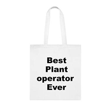 Imagem de Bolsa Tote Operador de Planta, Bolsa Tote Best Plant Operator Ever para Operador de Planta, Bolsa de Ombro Operador de Planta, Bolsas Reutilizáveis para Operador de Planta, Ideia de