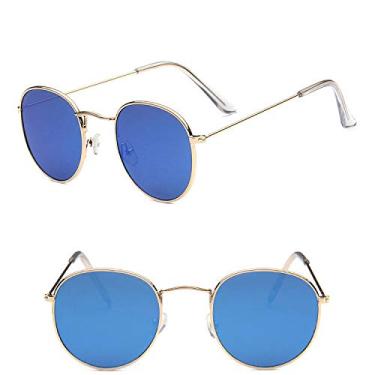 Imagem de Óculos de sol retrô moda masculinos redondos vintage óculos de sol masculinos/femininos de luxo pequenos Lunette Soleil Homme,2,A