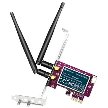 Imagem de FebSmart Adaptador Wi-Fi PCIE Wireless N Dual Band 600Mbps para Windows 11, 10, 8.x, 7, XP (32/64bit) e Windows Server Desktop PCs, 2,4GHz 300Mbps ou 5GHz 300Mbps PCIE WiFi Card (FS-N600BT)