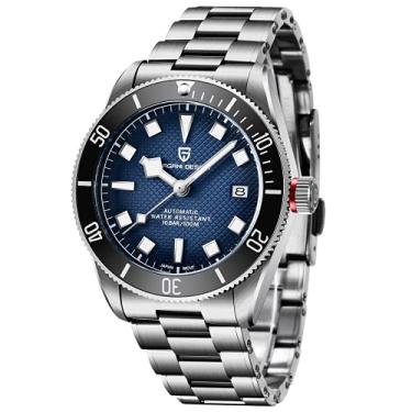 Imagem de HaiQin Pagani Design 1671 V2 Clássico Relógio Automático Masculino Japonês NH35A Movimento Automático 100 m À Prova D'água, Relógio Mecânico Impermeável de Aço Inoxidável Bisel de Alumínio Moderno