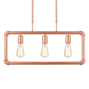 Imagem de Lustre Pendente Avant Hash 3 Cobre E27 Bivolt
