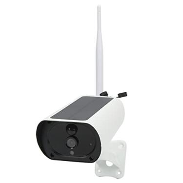 Imagem de Câmera de segurança solar, câmera de vigilância externa doméstica 2MP 1080P para escritório