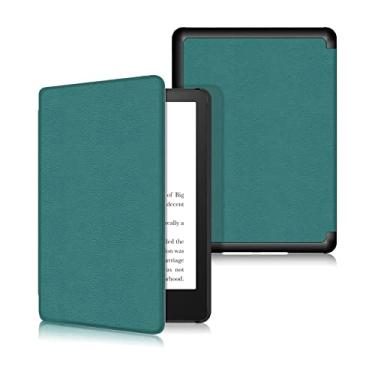 Imagem de Capa de cor sólida para Kindle de 8ª geração lançado em 2016, modelo SY69JL. Capa à prova d'água com função automática despertar para dormir, não é adequada para outros dispositivos Kindle