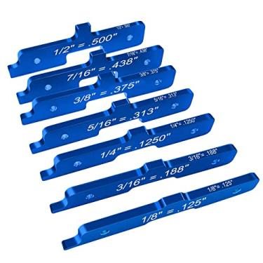 Imagem de Barras de configuração de mesa de roteador, Kingson ferramentas de madeira de liga de alumínio compatíveis com Kreg (conjunto de 7)