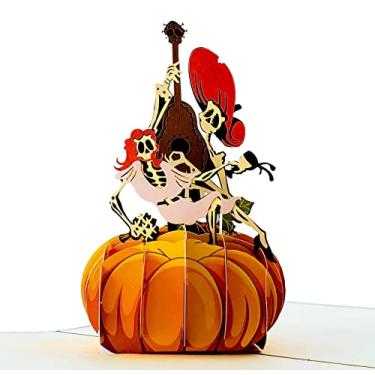 Imagem de iGifts and Cards Esqueleto Casal Cantando Pop Up Cartão de felicitações, Dia dos Mortos, Halloween, Feliz Aniversário, Assustador, Abóbora, Incrível, Celebração, Legal
