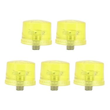 Imagem de 5 Unidades de Substituição Cabeça de Martelo de Borracha Cabeça de Martelo de Borracha Cabeça de Martelo de Borracha Macio Transparente Amarelo Kit de Acessórios de Ponta (Φ40mm)