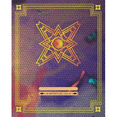 Imagem de The RPG Adventure player Journal, suited for any role playing campaign: Blood Hand arcane Dragon Skin design, Role playing game Adventure log book 1st Edition. Back story, Graph/lined paper