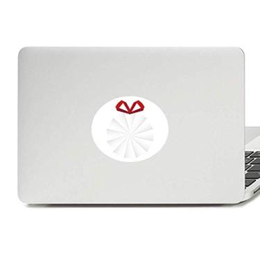 Imagem de Adesivo branco abstrato de Natal origami decoração vinil emblema gráfico laptop notebook decalque