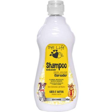 Imagem de Shampoo Condicionador Pet Life Clareador para Cães e Gatos - 540 mL