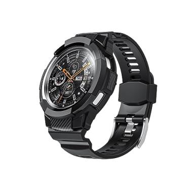 Imagem de WIKUNA para Samsung Galaxy Watch4 Classic Watch TPU Case All-in-One Sports Strap (Cor: Preto, Tamanho: 42mm)