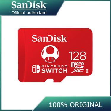 Imagem de SanDisk-Cartão Micro SD para Nintendo Switch  Cartões de Memória SDXC  Cartão TF com Adaptador  New