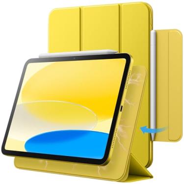 Imagem de JETech Capa Magnética para iPad (A16) 11ª/10ª Geração (2025/2022), Fixação Magnética, Case Fina para Tablet com Despertar/Sono Automático (Amarelo)