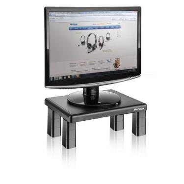 Imagem de Suporte Quadrado Para Monitor De Mesa Ac125 - Multilaser, Preto