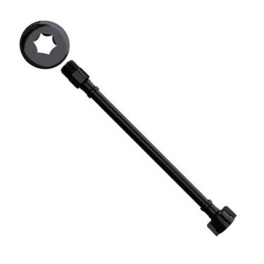 Imagem de Ligação Flexível Água fria 1/2pol x 40cm Preto 251937 Blukit