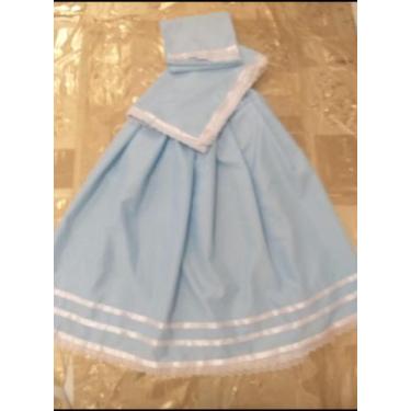 Imagem de Umbanda e candomblé conjuntos de 3  peças sendo saia pano da Costa e o