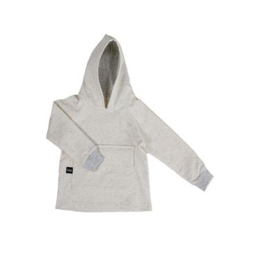 Imagem de Moletom com Capuz Mantel - Blumen Baby, 1 ano, Marfim mescla