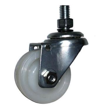 Imagem de (46pçs) Rodizio Girat. Rosca 3/8'' Roda 2pol. Nylon 80kg - ABCMAIOR