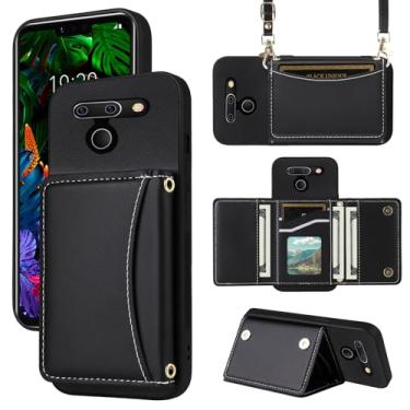 Imagem de Furiet Capa carteira para LG G8 ThinQ com alça transversal de couro PU premium porta-cartão à prova de choque resistente acessórios de corpo inteiro capa para celular para LGG8 Thin Q G 8 LG8 G8thinq