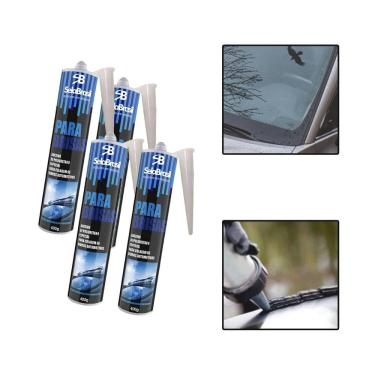 Imagem de Kit 4 Cola Tubo Para Brisa Janela Vidro Adesivo Automotivo