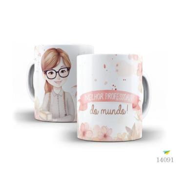 Imagem de Caneca dia dos professores floral 04 - LiveSub