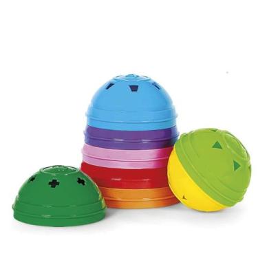 Imagem de Bola Desmontável de Brinquedo Didática Poliplac, Colorido