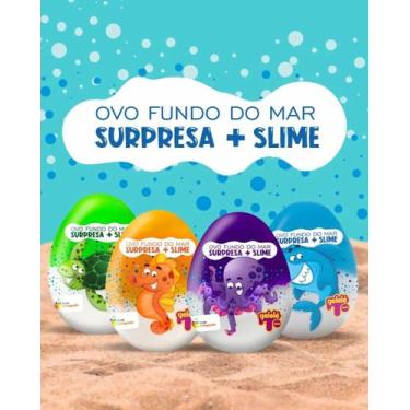 Imagem de 4 Und Ovos Surpresa Slime Fundo Do Mar 140g - Doce Brinquedo